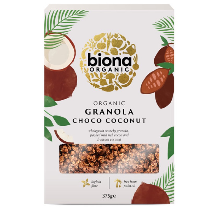 ΒΙΟΝΑ Granola με Σοκολάτα & Καρύδα (375γρ)